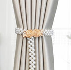 Curtain Tieback High Quality Elastic Holder Hook Buckle Clip Pretty And Fashion Polyester Decorative Home Accessories Modern Simple Style Curtain Tie Backs Stevvex