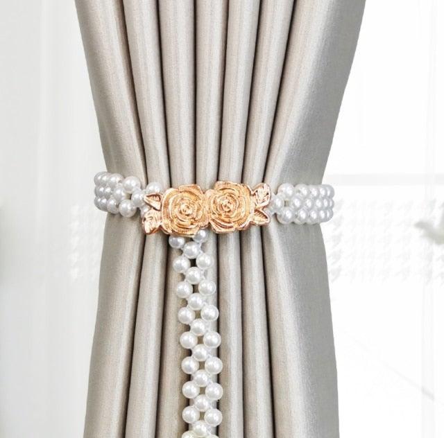 Curtain Tieback High Quality Elastic Holder Hook Buckle Clip Pretty And Fashion Polyester Decorative Home Accessories Modern Simple Style Curtain Tie Backs Stevvex