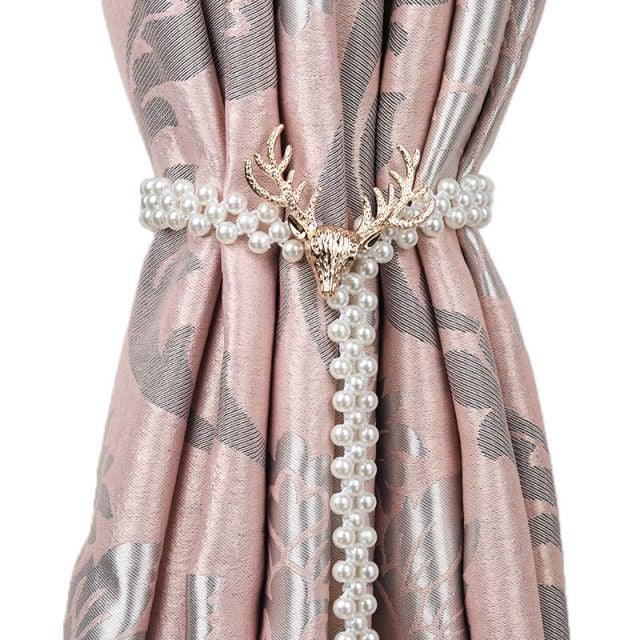 Curtain Tieback High Quality Elastic Holder Hook Buckle Clip Pretty And Fashion Polyester Decorative Home Accessories Modern Simple Style Curtain Tie Backs Stevvex