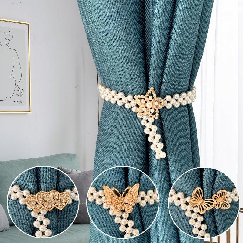 Curtain Tieback High Quality Elastic Holder Hook Buckle Clip Pretty And Fashion Polyester Decorative Home Accessories Modern Simple Style Curtain Tie Backs Stevvex