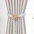 Curtain Tieback High Quality Elastic Holder Hook Buckle Clip Pretty and Fashion Polyester Decorative Home Accessories Modern Style Convenient Drape Tie Backs,Handmade Curtains Holdbacks Holder for Home Kitchen Office Stevvex
