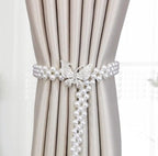 Curtain Tieback High Quality Elastic Holder Hook Buckle Clip Pretty and Fashion Polyester Decorative Home Accessories Modern Style Convenient Drape Tie Backs,Handmade Curtains Holdbacks Holder for Home Kitchen Office Stevvex