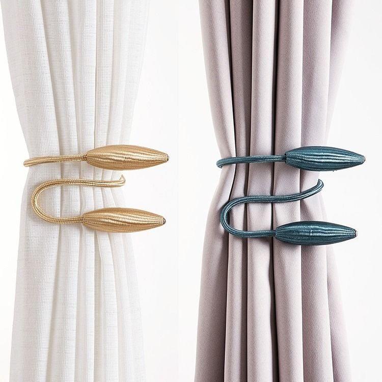 Curtain Tieback High Quality Holder Hook Buckle Clip Polyester Pretty And Fashion Decorative Home Accessories Curtain Tiebacks Clips Creative Window Drape Twist Tie Backs European Style Custom Made Curtain Holders Decorative 57cm Stevvex