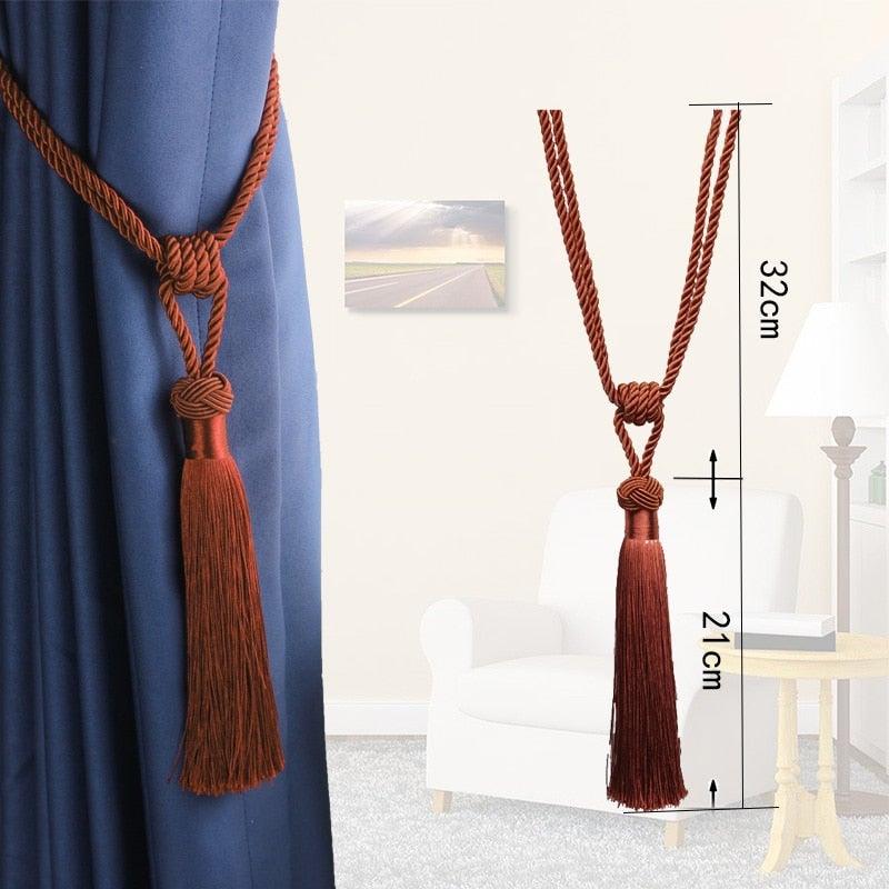 Curtain Tieback Tieback Tassel Tie Backs Decorative Curtain Clips Holdbacks Curtain Accessories For Drape Tassels Curtain Tiebacks Curtain Tassel Tiebacks Hanging Ball Tassel Curtain Hold-Backs Decorative Stevvex