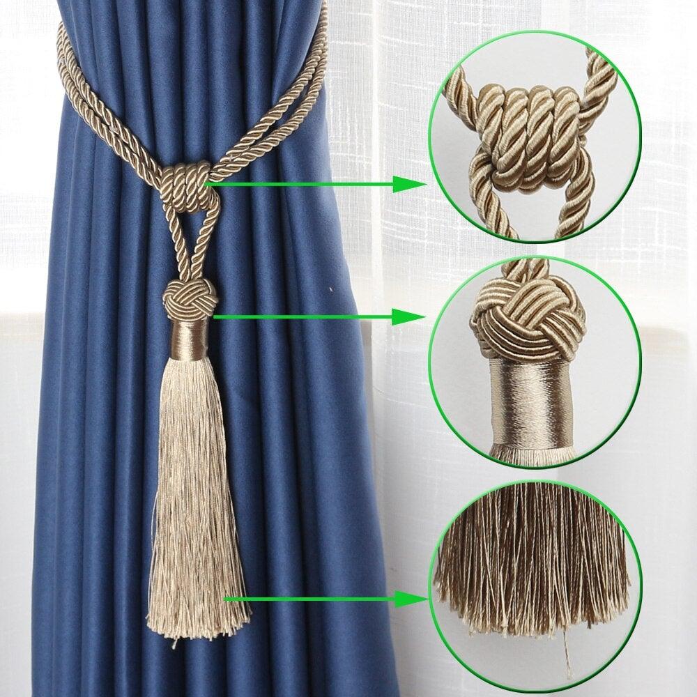 Curtain Tieback Tieback Tassel Tie Backs Decorative Curtain Clips Holdbacks Curtain Accessories For Drape Tassels Curtain Tiebacks Curtain Tassel Tiebacks Hanging Ball Tassel Curtain Hold-Backs Decorative Stevvex