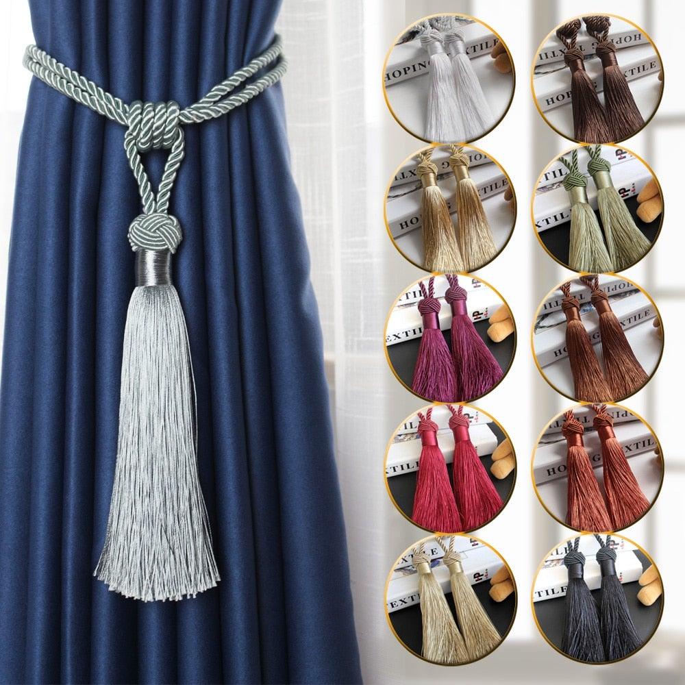 Curtain Tieback Tieback Tassel Tie Backs Decorative Curtain Clips Holdbacks Curtain Accessories For Drape Tassels Curtain Tiebacks Curtain Tassel Tiebacks Hanging Ball Tassel Curtain Hold-Backs Decorative Stevvex