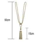 Curtain Tiebacks Tassel Curtain Clips Rope Curtain Tie Backs Holdbacks Decorative  Curtain Holder Accessories For Drape Curtain Holdbacks Braided Buckle Home Decorative Window Drapery Ball Tassels Tieback 50cm