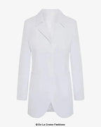 Curved Hem Longline Blazer