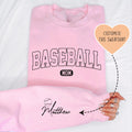 Custom Baseball Mom Sweatshirt Peachy Sunday