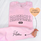 Custom Baseball Mom Sweatshirt Peachy Sunday