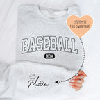 Custom Baseball Mom Sweatshirt Peachy Sunday