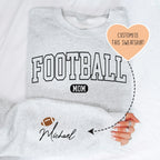 Custom Football Mom Sweatshirt Peachy Sunday