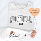 Custom Football Mom Sweatshirt Peachy Sunday