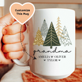 Custom Grandma Christmas mug Peachy Sunday