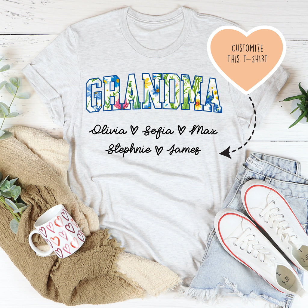 Custom Grandma Tee Peachy Sunday