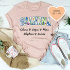 Custom Grandma Tee Peachy Sunday