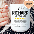 Custom Husband Rating Mug Peachy Sunday