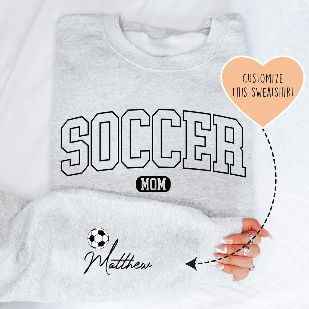 Custom Soccer Mom Sweatshirt Peachy Sunday