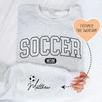 Custom Soccer Mom Sweatshirt Peachy Sunday