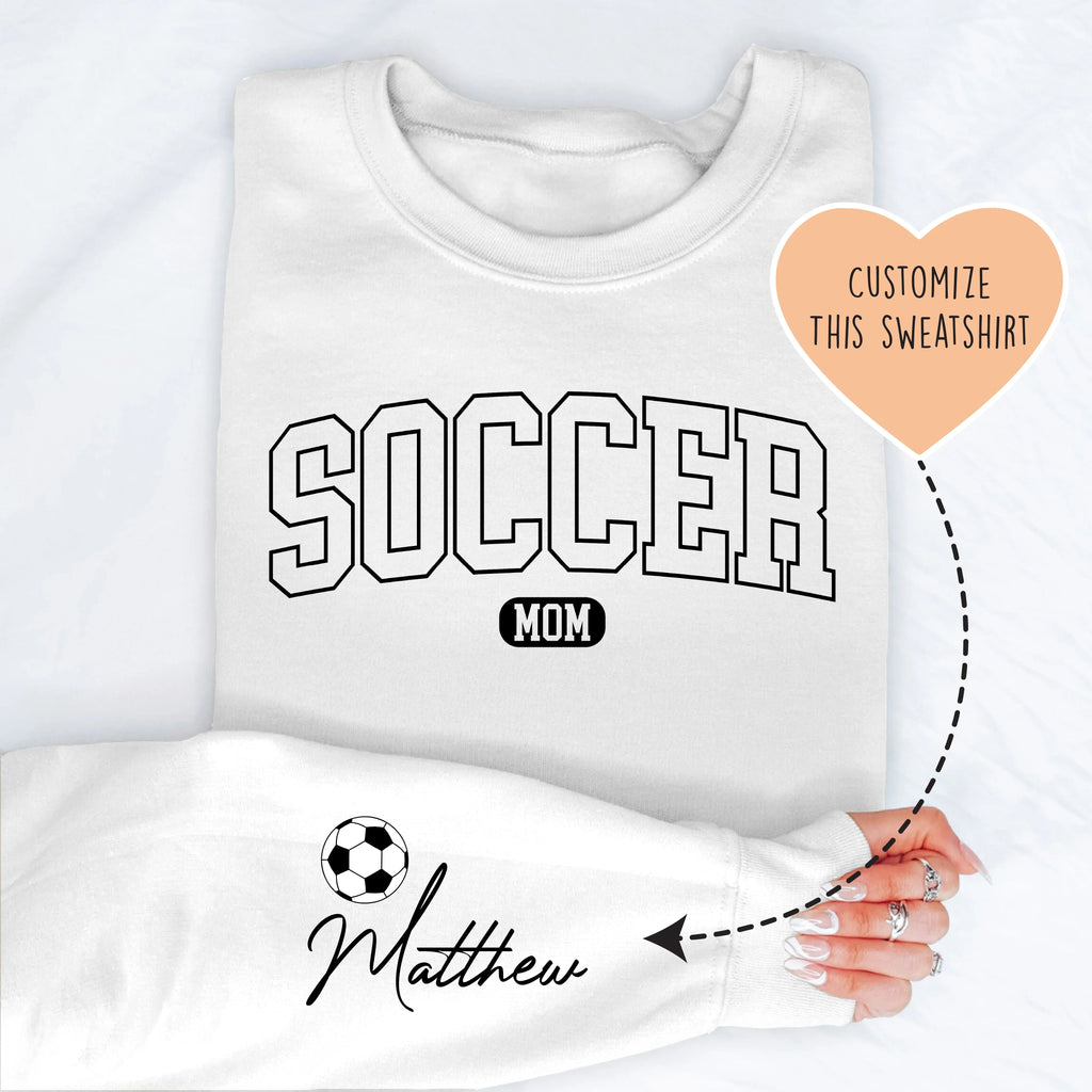 Custom Soccer Mom Sweatshirt Peachy Sunday