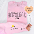 Custom Softball Mom Sweatshirt