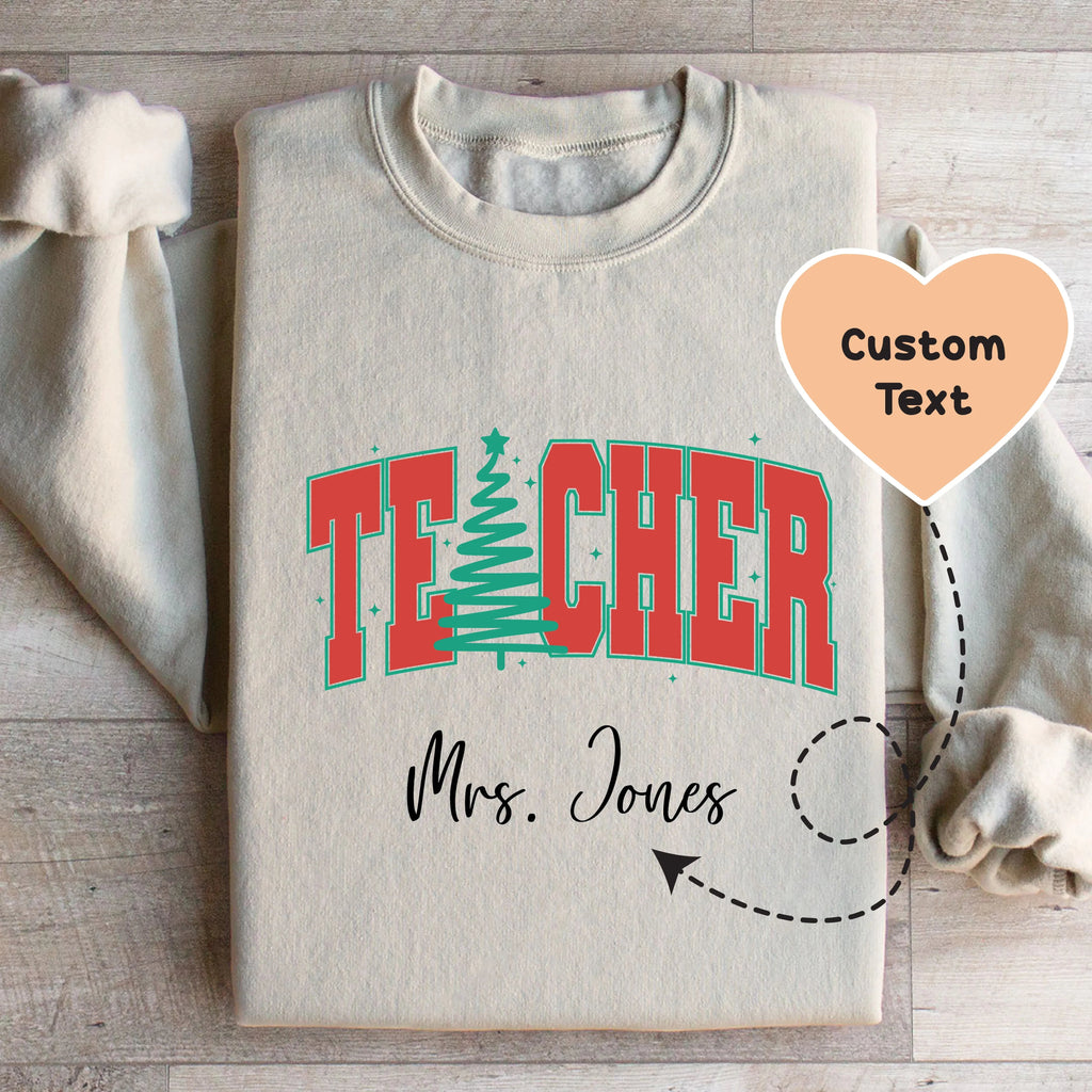 Custom Teacher Sweatshirt Peachy Sunday