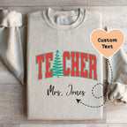 Custom Teacher Sweatshirt Peachy Sunday