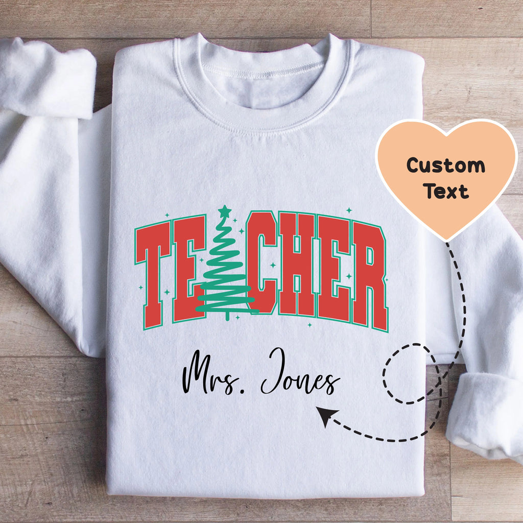 Custom Teacher Sweatshirt Peachy Sunday