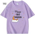 Customized Cotton Parent-Child T-Shirts – Ramadan & Keffiyeh Design for Kids and Adults (MTC001)