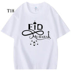 Customized Cotton Parent-Child T-Shirts – Ramadan & Keffiyeh Design for Kids and Adults (MTC001)
