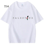 Customized Cotton Parent-Child T-Shirts – Ramadan & Keffiyeh Design for Kids and Adults (MTC001)