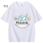 Customized Cotton Parent-Child T-Shirts – Ramadan & Keffiyeh Design for Kids and Adults (MTC001)