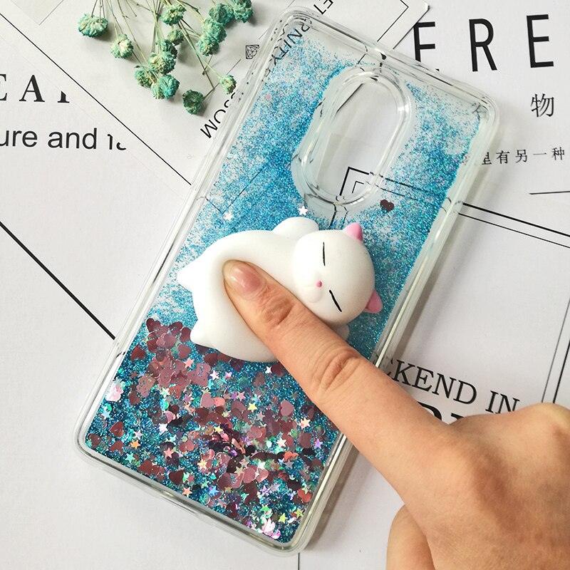 Cute 3D Squishy Cat Case For Xiaomi Redmi 5 plus 4X 8A 9A 9C 10T Luxury Glitter Quicksand Phone Case Redmi Note 5 9 Pro 5A Prime ,3D Shiny Quicksand Moving Bling Glitter Liquid Sparkle Flowing Soft Silicone Bumper Mirror Back Protective Case Stevvex