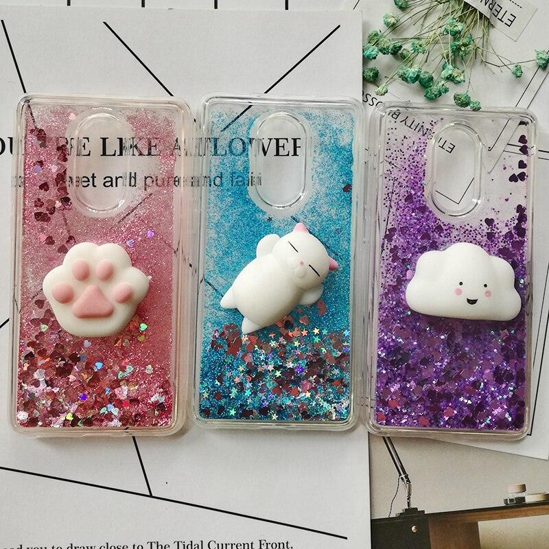 Cute 3D Squishy Cat Case For Xiaomi Redmi 5 plus 4X 8A 9A 9C 10T Luxury Glitter Quicksand Phone Case Redmi Note 5 9 Pro 5A Prime ,3D Shiny Quicksand Moving Bling Glitter Liquid Sparkle Flowing Soft Silicone Bumper Mirror Back Protective Case Stevvex