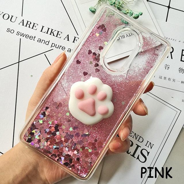 Cute 3D Squishy Cat Case For Xiaomi Redmi 5 plus 4X 8A 9A 9C 10T Luxury Glitter Quicksand Phone Case Redmi Note 5 9 Pro 5A Prime ,3D Shiny Quicksand Moving Bling Glitter Liquid Sparkle Flowing Soft Silicone Bumper Mirror Back Protective Case Stevvex