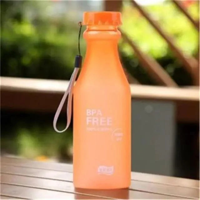 Cute 550ML Candy Color Free Water Bottles Leak-proof Drinking Cup Kettle Outdoor Sports Water Bottle for Travel Running Camping Stevvex