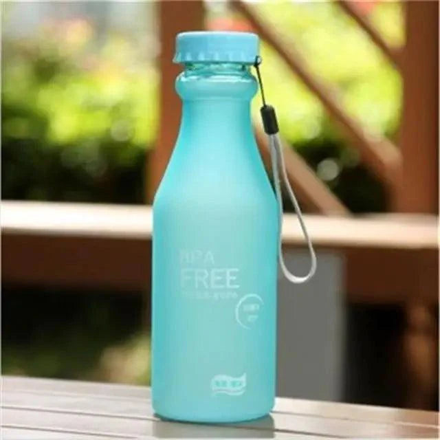 Cute 550ML Candy Color Free Water Bottles Leak-proof Drinking Cup Kettle Outdoor Sports Water Bottle for Travel Running Camping Stevvex