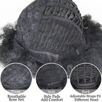Cute Afro Wig Women Short Fluffy Hair Wigs with Bangs For Black Women Kinky curly Synthetic Hair For Party Dance Cosplay Wigs For Black Women Cosplay Wigs For Women Stevvex