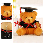 Cute And Charming 9cm Lovely Bear Plush Doll with Graduation Outfit, Realistic Stuffed Baby Doll Teddy Plush Toy for Children and Adult Gift Stevvex