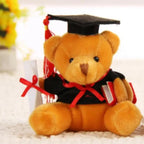 Cute And Charming 9cm Lovely Bear Plush Doll with Graduation Outfit, Realistic Stuffed Baby Doll Teddy Plush Toy for Children and Adult Gift Stevvex