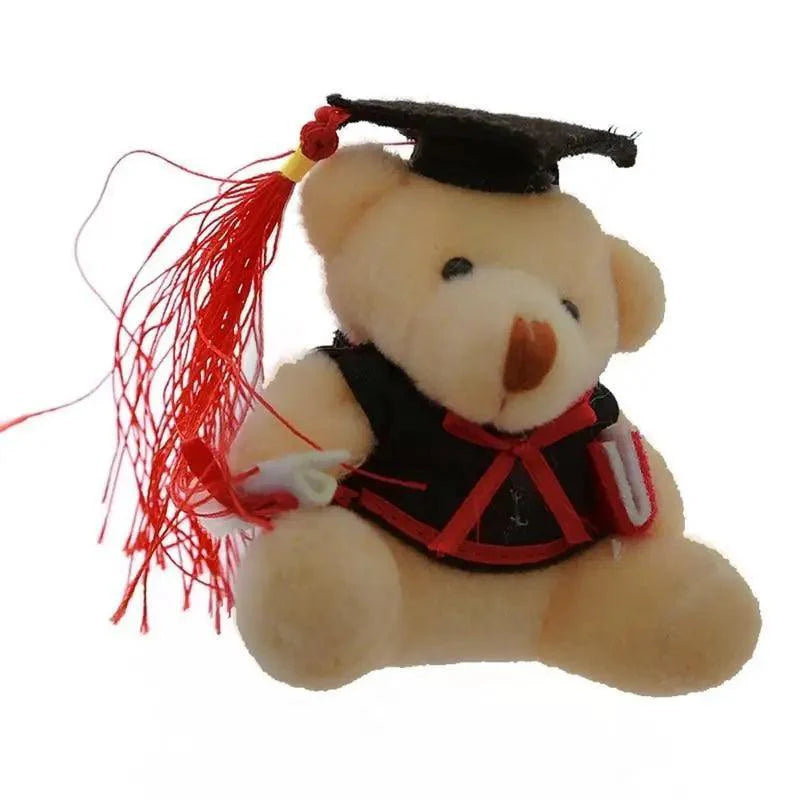 Cute And Charming 9cm Lovely Bear Plush Doll with Graduation Outfit, Realistic Stuffed Baby Doll Teddy Plush Toy for Children and Adult Gift Stevvex