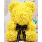 Cute artificial rose flower teddy bears gift box for home decor - Christmas Valentine's Day wedding day presents