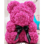Cute artificial rose flower teddy bears gift box for home decor - Christmas Valentine's Day wedding day presents