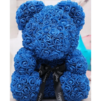 Cute artificial rose flower teddy bears gift box for home decor - Christmas Valentine's Day wedding day presents