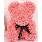 Cute artificial rose flower teddy bears gift box for home decor - Christmas Valentine's Day wedding day presents