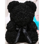 Cute artificial rose flower teddy bears gift box for home decor - Christmas Valentine's Day wedding day presents