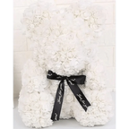Cute artificial rose flower teddy bears gift box for home decor - Christmas Valentine's Day wedding day presents