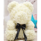 Cute artificial rose flower teddy bears gift box for home decor - Christmas Valentine's Day wedding day presents