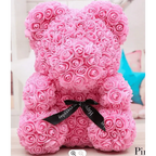 Cute artificial rose flower teddy bears gift box for home decor - Christmas Valentine's Day wedding day presents