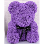 Cute artificial rose flower teddy bears gift box for home decor - Christmas Valentine's Day wedding day presents
